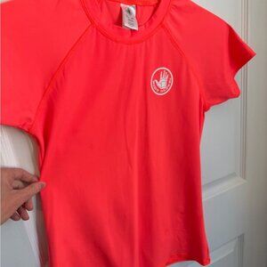 3/$15 | Body Glove Neon Orange Womens Rash Guard Swim Top Medium
